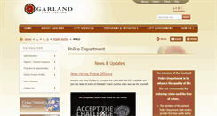 Desktop Screenshot of garlandpolice.com