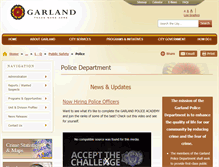 Tablet Screenshot of garlandpolice.com